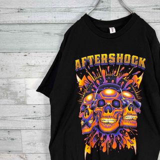 AFTERSHOCK バンドヒップホップラッププリントTシャツバンT(Tシャツ/カットソー(半袖/袖なし))