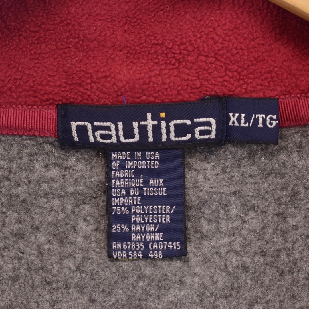 NAUTICA(ノーティカ)の古着 90年代 ノーティカ NAUTICA ハーフジップ フリースプルオーバー USA製 メンズXL ヴィンテージ /eaa379348 メンズのジャケット/アウター(その他)の商品写真