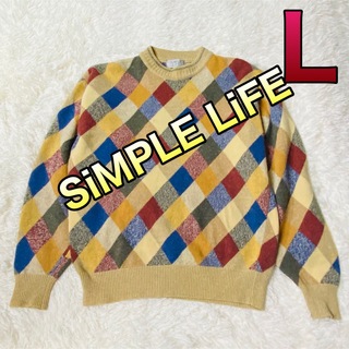シンプルライフ(SIMPLE LIFE)のシンプルライフ(レナウン) メンズ セーター Lサイズ(ニット/セーター)