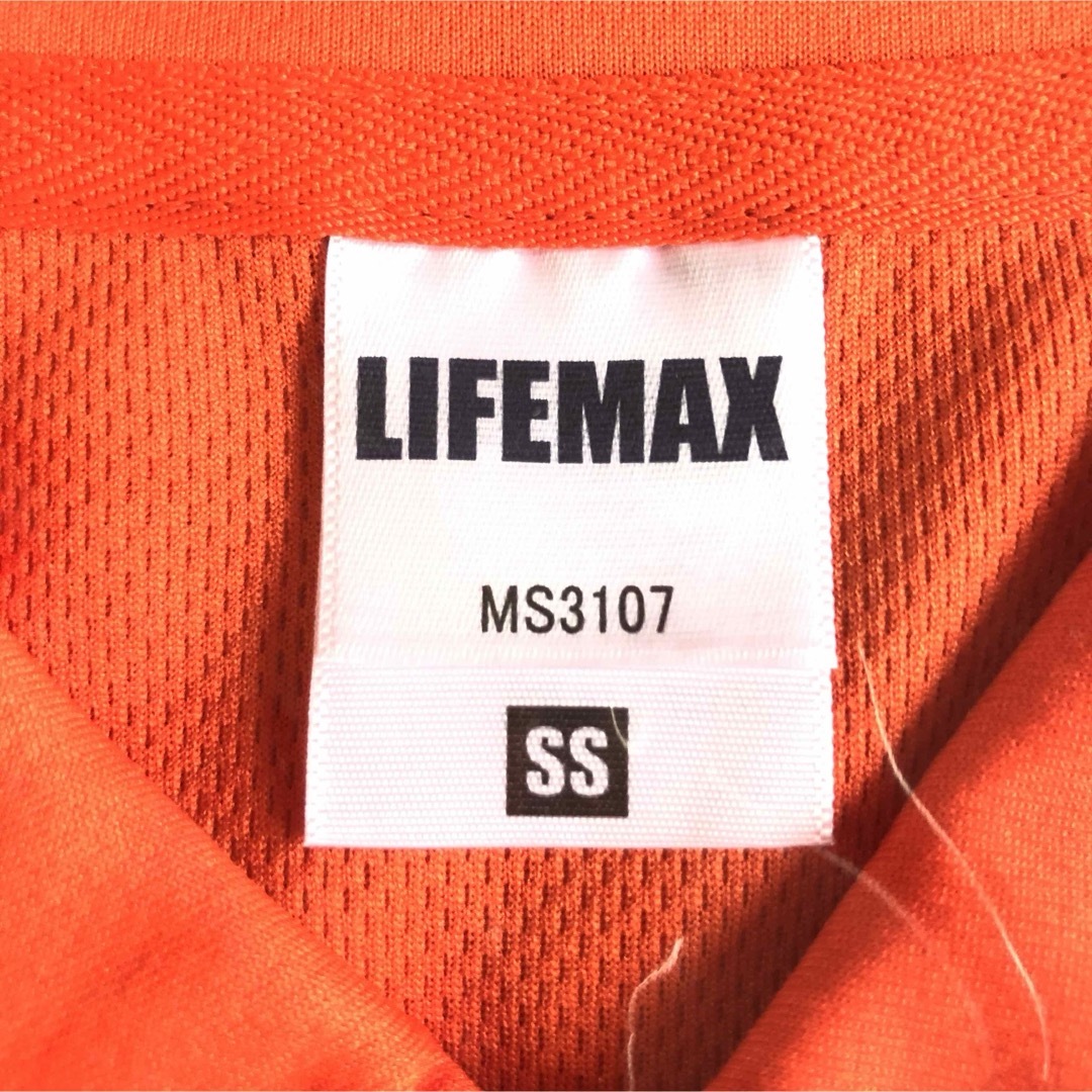 【新品】LIFEMAX ライフマックス 半袖 ドライポロシャツ オレンジ SS メンズのトップス(ポロシャツ)の商品写真