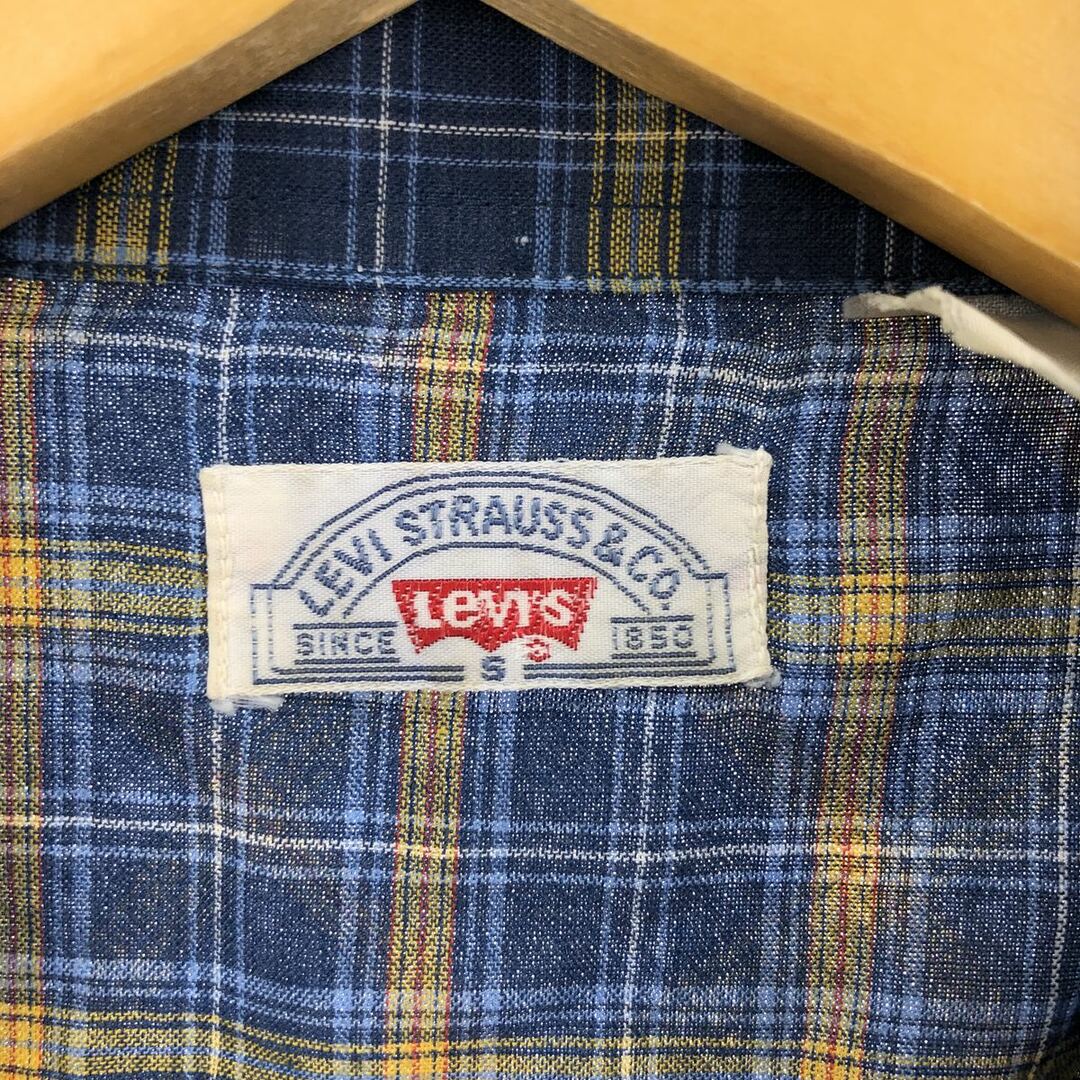 Levi's(リーバイス)の古着 リーバイス Levi's チェック柄 長袖 ウエスタンシャツ メンズS /eaa388511 メンズのトップス(シャツ)の商品写真