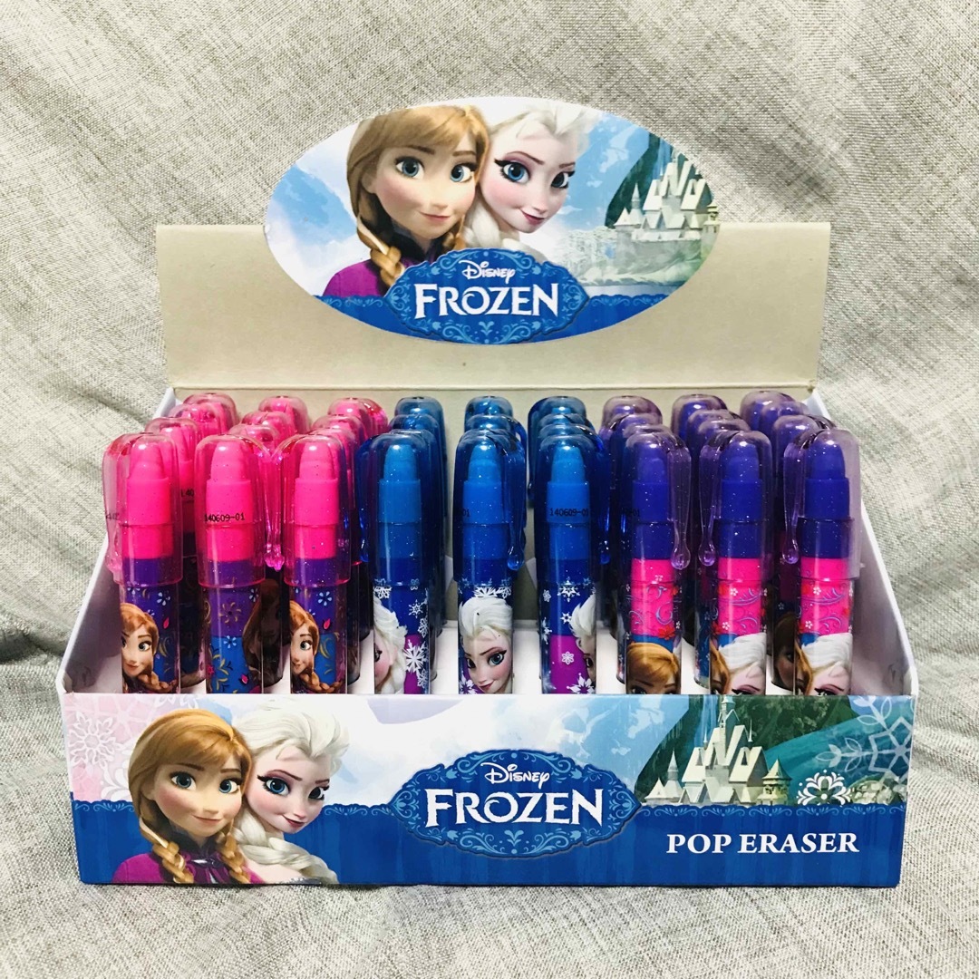 アナと雪の女王(アナトユキノジョオウ)のアナと雪の女王 ペンシル消しゴム 36個セット POP ERASER ディズニー インテリア/住まい/日用品の文房具(消しゴム/修正テープ)の商品写真