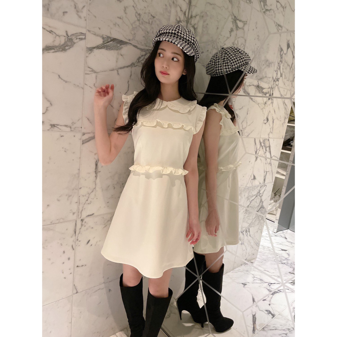 JILTU petit frill dress white | フリマアプリ ラクマ