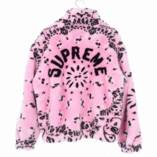 シュプリーム(Supreme)のシュプリーム SUPREME 21SS バンダナ柄 ファー ジャケット L(ブルゾン)