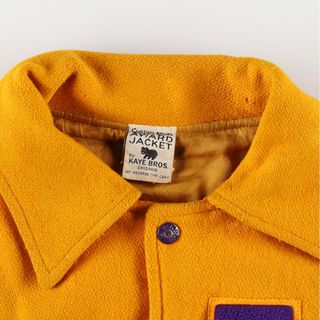 古着 70~80年代 KAYE BROS. Custom Made AWARD JACKET 袖革ウール