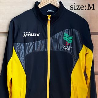 アスレタ(ATHLETA)の美品【複数割】アスレタ　ATHLETA 長袖プラクティスジャージ　黒黄色　M(ウェア)