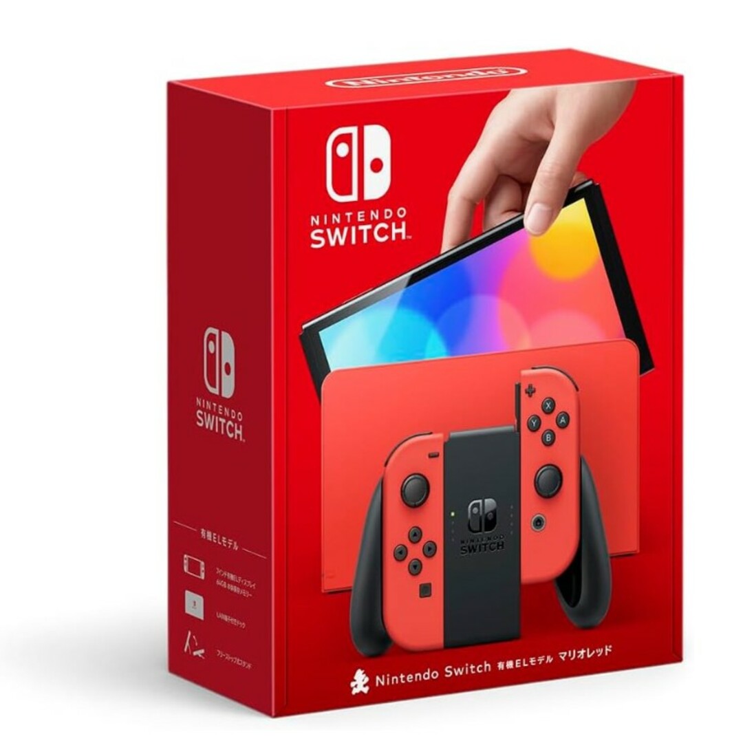 ニンテンドースイッチ新品　ニンテンドースイッチ有機EL　マリオレッド