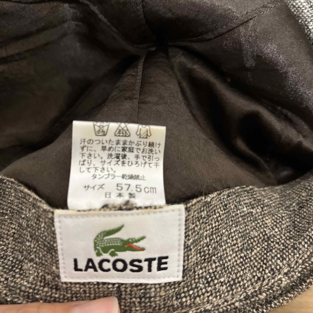 LACOSTE(ラコステ)のラコステ　キャスケット　帽子 レディースの帽子(キャスケット)の商品写真