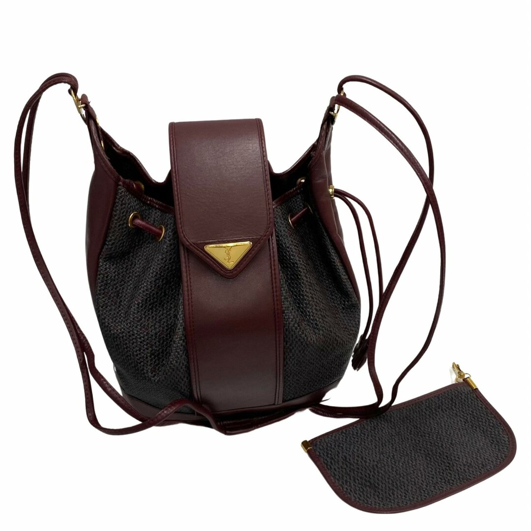 Saint Laurent - 極 美品 ポーチ付 YVES SAINT LAURENT イヴ・サン