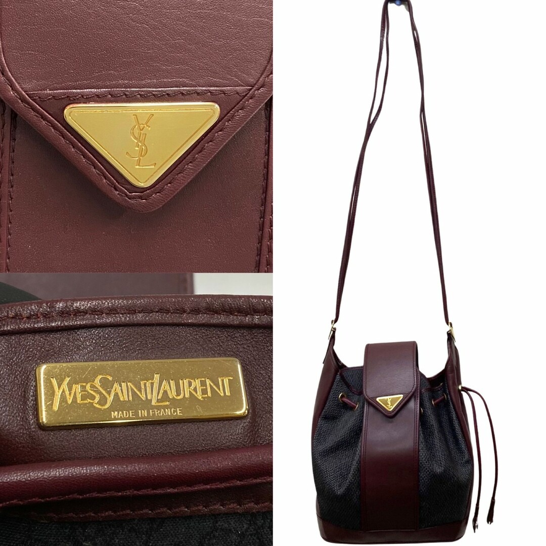 Saint Laurent - 極 美品 ポーチ付 YVES SAINT LAURENT イヴ・サン