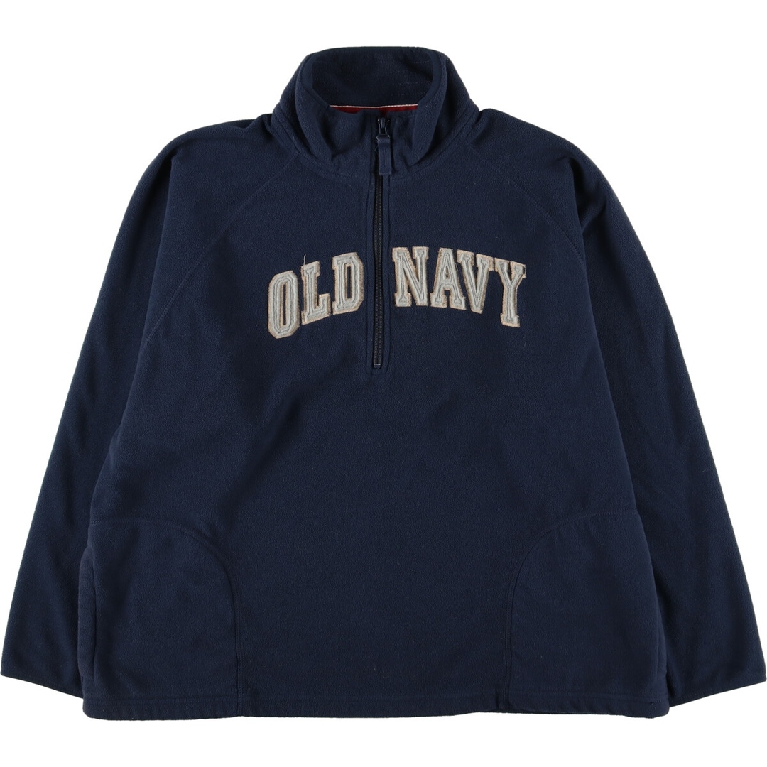 ポリエステル100%色OLD NAVY ハーフジップ フリースプルオーバー メンズXXL /eaa388799