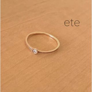 エテ(ete)のete  エテ    K10 レイヤード ダイヤ  リング　人気商品(リング(指輪))