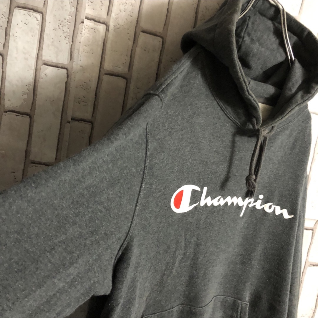 Champion(チャンピオン)のチャンピオン　パーカー　スウエット　ビッグロゴ　白ロゴ メンズのトップス(パーカー)の商品写真