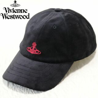 ヴィヴィアンウエストウッド(Vivienne Westwood)の新品【ヴィヴィアンウエストウッド】 ロゴ刺繍 ベースボールキャップ 黒 Fサイズ(キャップ)