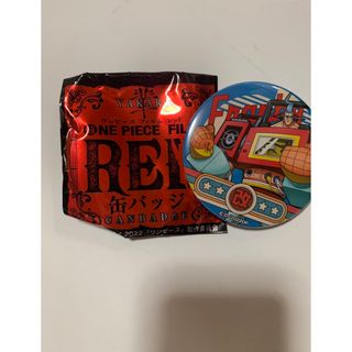 ワンピース(ONE PIECE)のワンピース　フランキー　缶バッジ　輩　RED ①(バッジ/ピンバッジ)