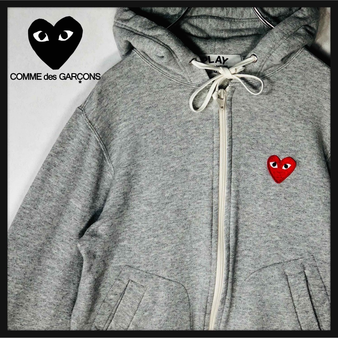COMME des GARCONS - 【人気デザイン】プレイコムデギャルソン ジップ