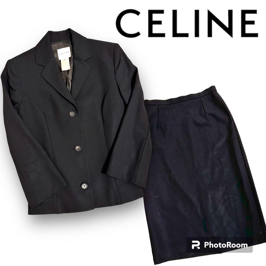 celine - ☆希少☆ セリーヌ スカートスーツ セットアップ ブラック