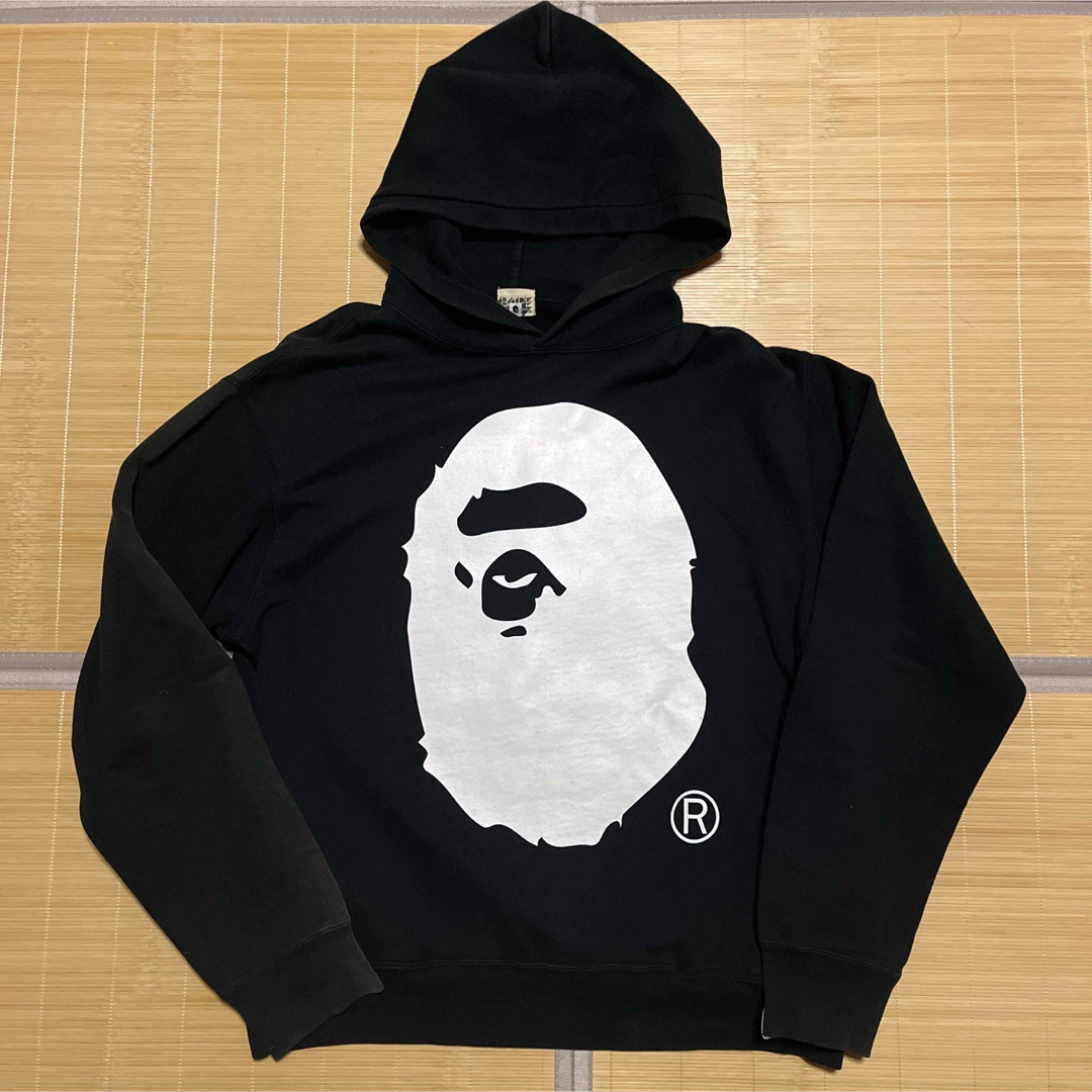 A BATHING APE - APE BAPE KAWS BIG HEAD パーカー SHARK スウェットの