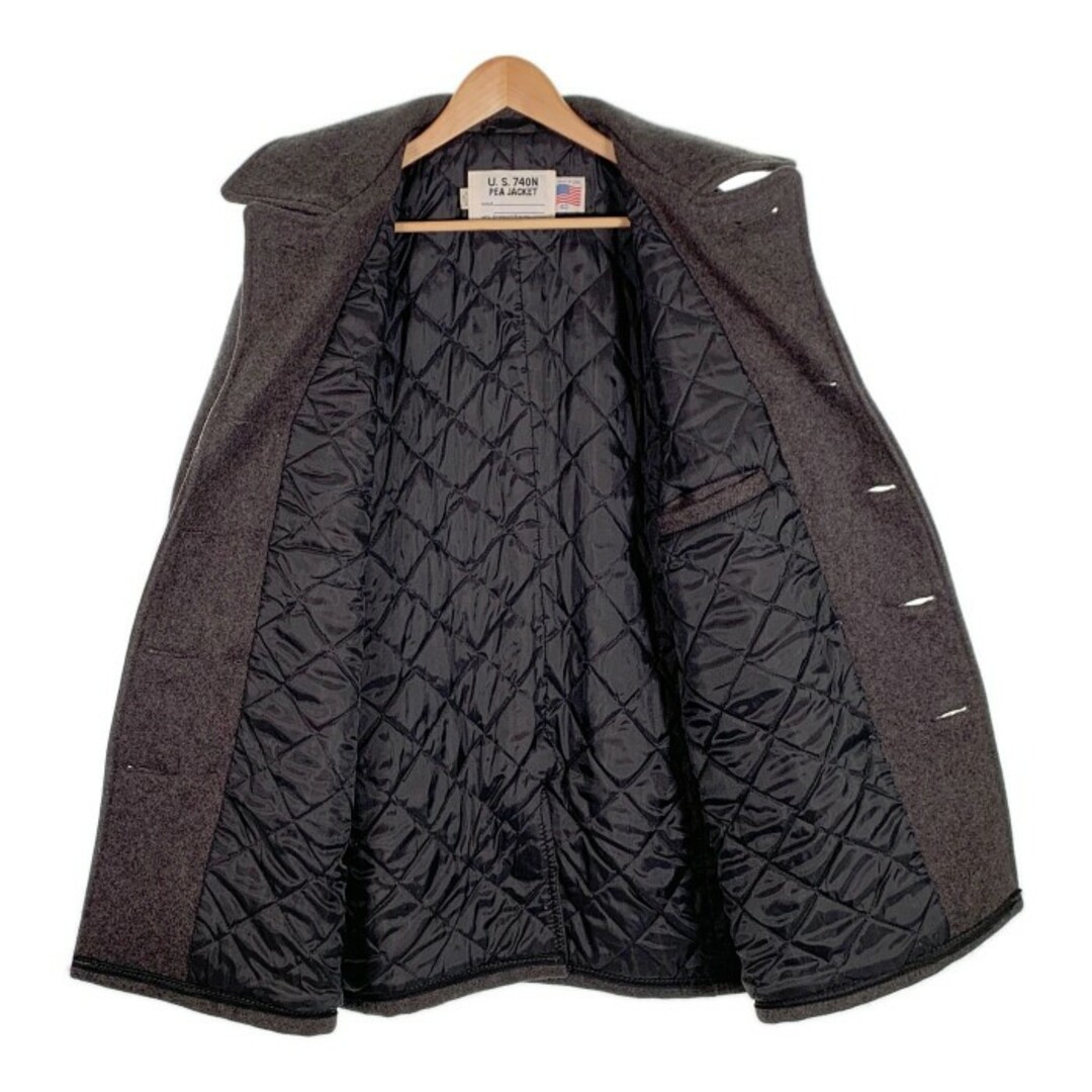 Schott ショット U.S.740N PEA JACKET メルトン ウール ピーコート グレー Size 40 メンズのジャケット/アウター(ピーコート)の商品写真