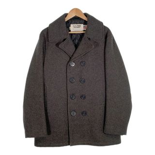 Schott ショット U.S.740N PEA JACKET メルトン ウール ピーコート グレー Size 40(ピーコート)