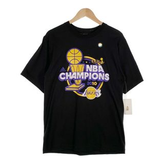 アディダス(adidas)のadidas アディダス LAKERS レイカーズ 2010 NBA FINALS CHAMPIONS プリント Tシャツ ブラック デッドストック Size M(Tシャツ/カットソー(半袖/袖なし))