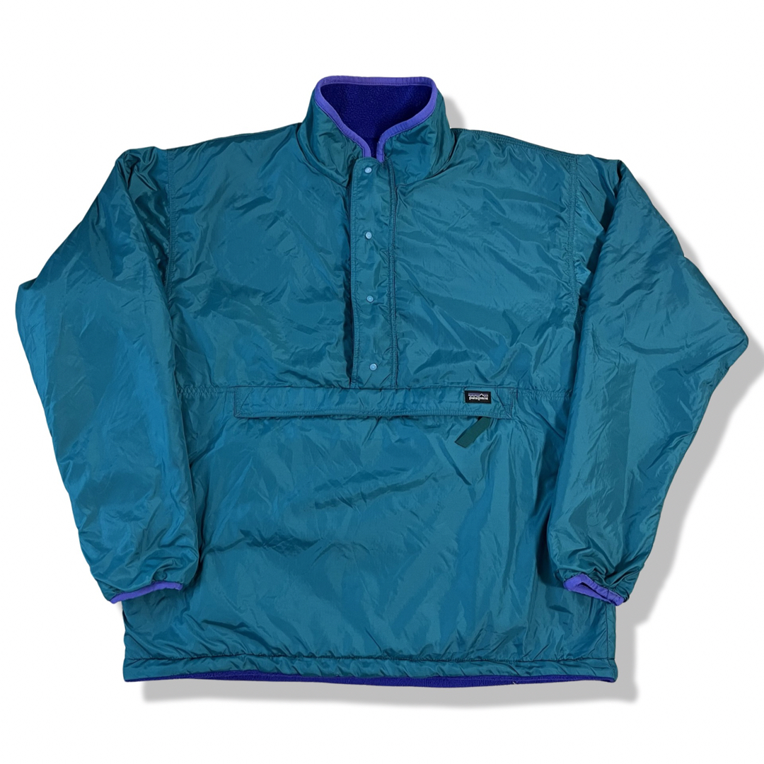 80s patagonia リバーシブル グリセードプルオーバー M スナップT