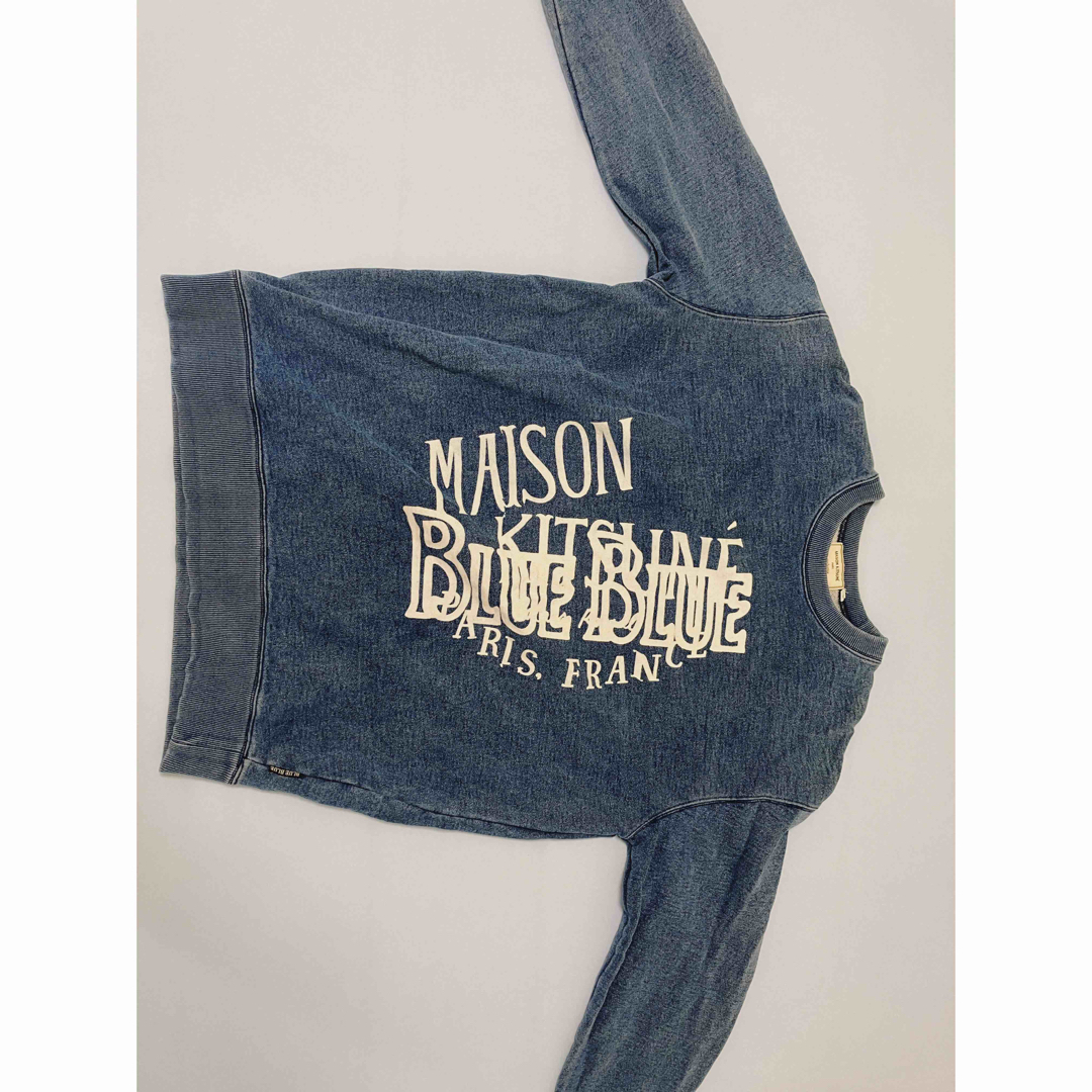 MAISON KITSUNE'(メゾンキツネ)のMaison Kitune × BLUE BLUE コラボスウェット　Lサイズ メンズのトップス(スウェット)の商品写真