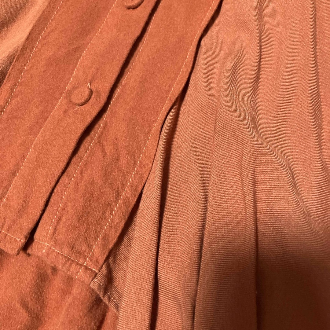 fur fur(ファーファー)の新品未使用！furfur#ファーファー#オレンジ#変形スカート レディースのスカート(ひざ丈スカート)の商品写真