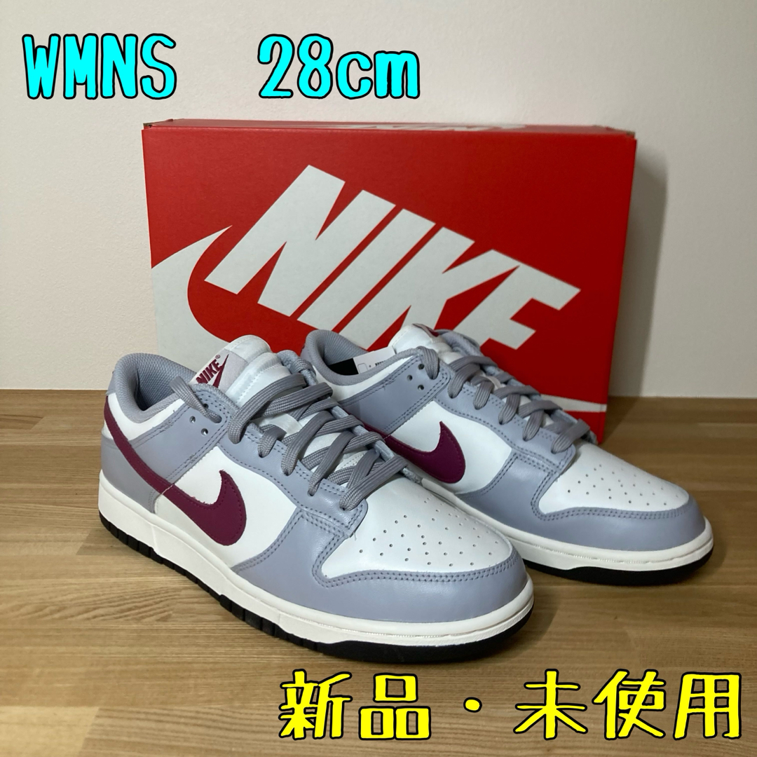 Nike WMNS Dunk Low "Grey/Red"  28cm