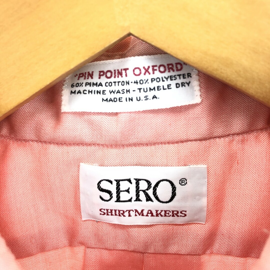 古着 SERO 長袖 ボタンダウンシャツ USA製 メンズL /eaa387489 メンズのトップス(シャツ)の商品写真