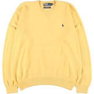 ラルフローレン(Ralph Lauren)の古着 ラルフローレン Ralph Lauren POLO by Ralph Lauren コットンニットセーター メンズXL /eaa344691(ニット/セーター)