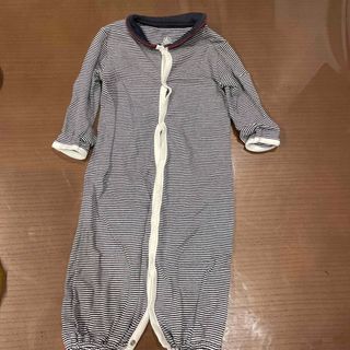 プチバトー(PETIT BATEAU)のプチバトー　ボーダーロンパース(ロンパース)