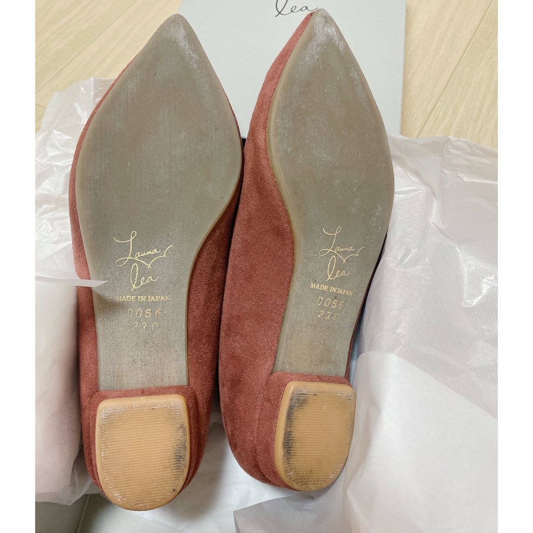 Launa Lea(ラウナレア)のぺたんこパンプス　ブラウン レディースの靴/シューズ(ハイヒール/パンプス)の商品写真