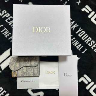 最終値下げ Dior SADDLE フラップ カードホルダー カードケース(財布)