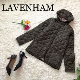 6.5万　定番LAVENHAM ラベンハム　雑誌キルティング　ボアコート　ダウン