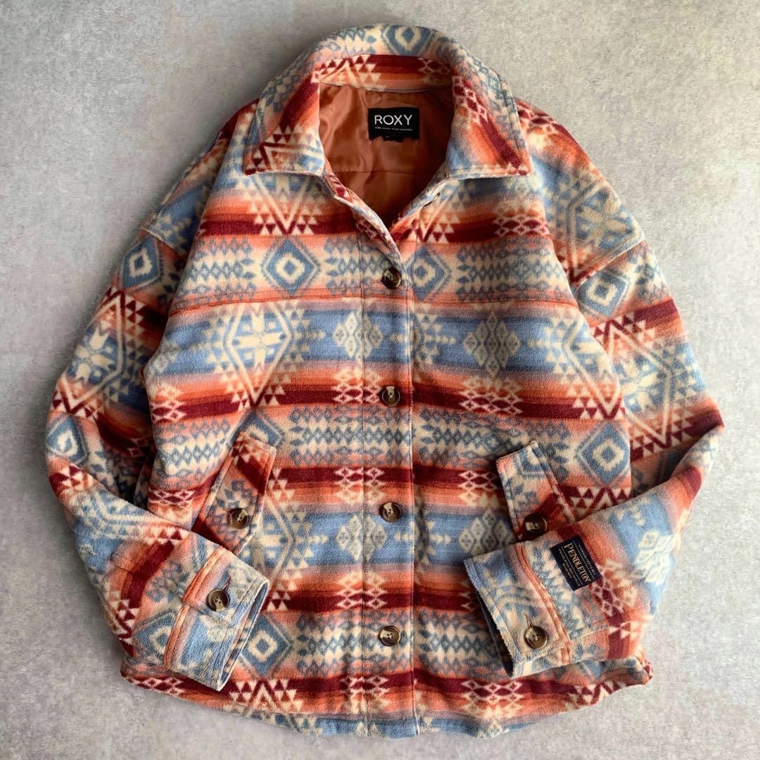 Roxy(ロキシー)のROXY / PENDLETON FLEECE SHIRT フリース シャツ レディースのジャケット/アウター(ブルゾン)の商品写真