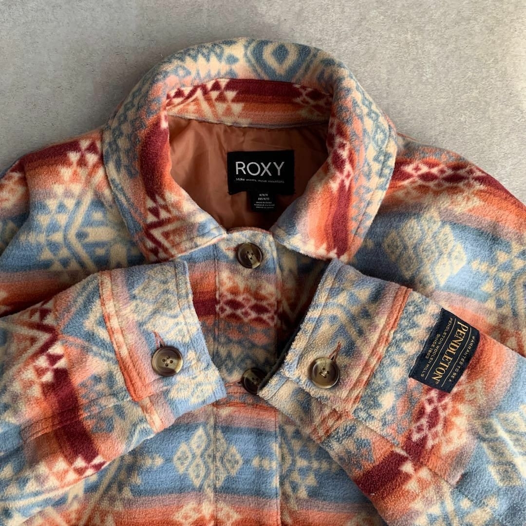 Roxy(ロキシー)のROXY / PENDLETON FLEECE SHIRT フリース シャツ レディースのジャケット/アウター(ブルゾン)の商品写真