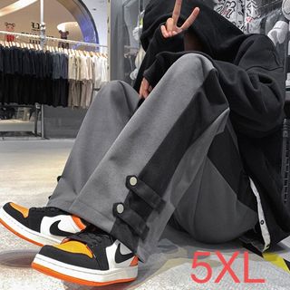 JPAS025メンズ ワイドパンツ スポーツ 大きいサイズ ウエストゴム 春秋(ワークパンツ/カーゴパンツ)