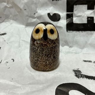 イッタラ(iittala)のiittala＊little barn owl＊イッタラ＊フクロウ＊ブラウン(ガラス)