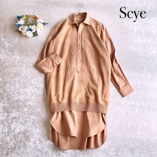 Scye - Scye リネンピンタック プルオーバーブラウス サイズ36の通販 ...