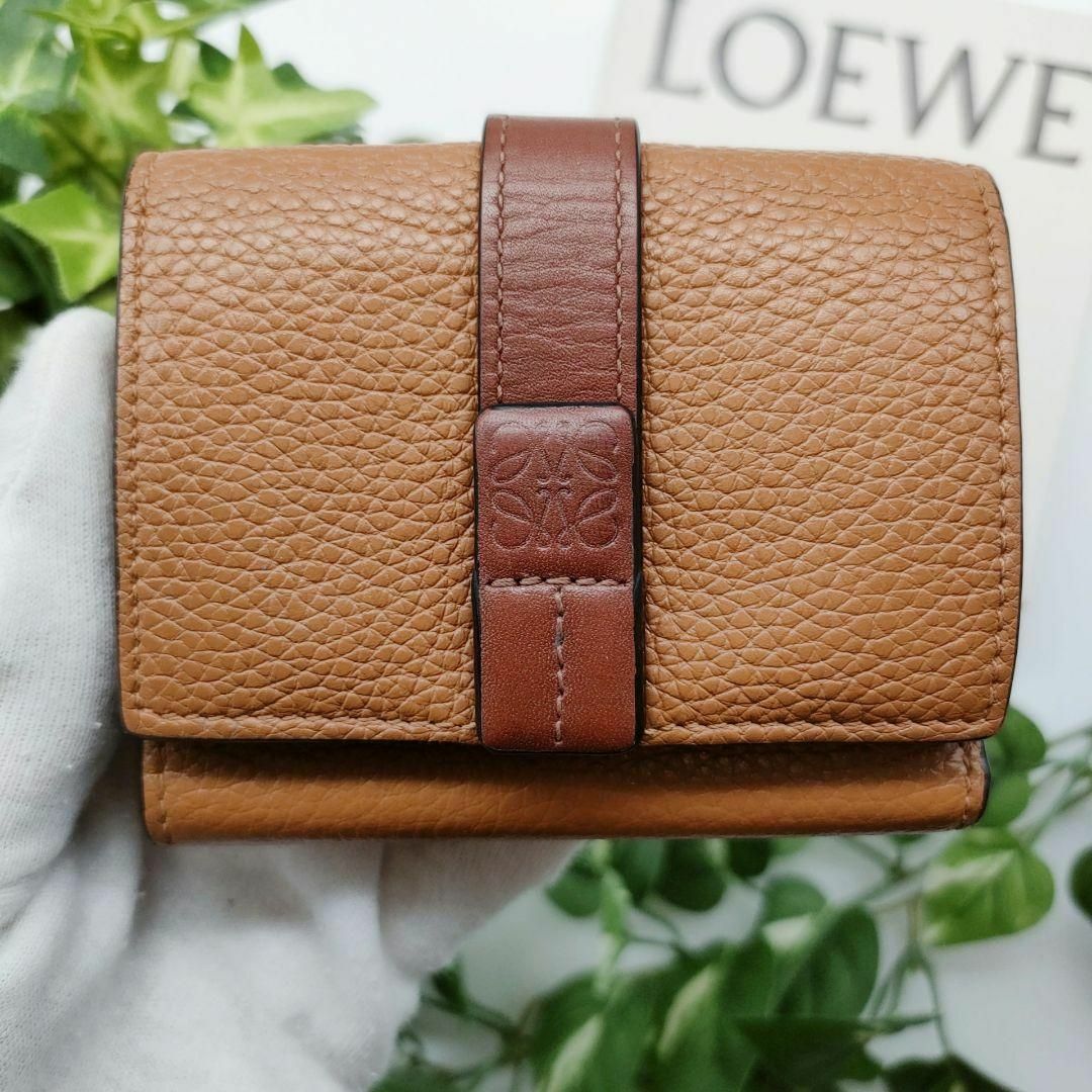 LOEWE - ロエベ 三つ折り財布 トライフォールドウォレット ブラウン