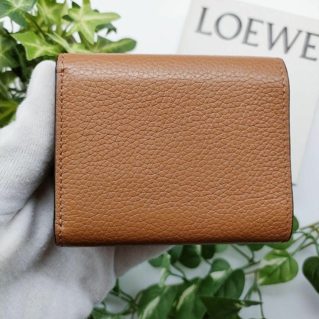 LOEWE - ロエベ 三つ折り財布 トライフォールドウォレット ブラウン