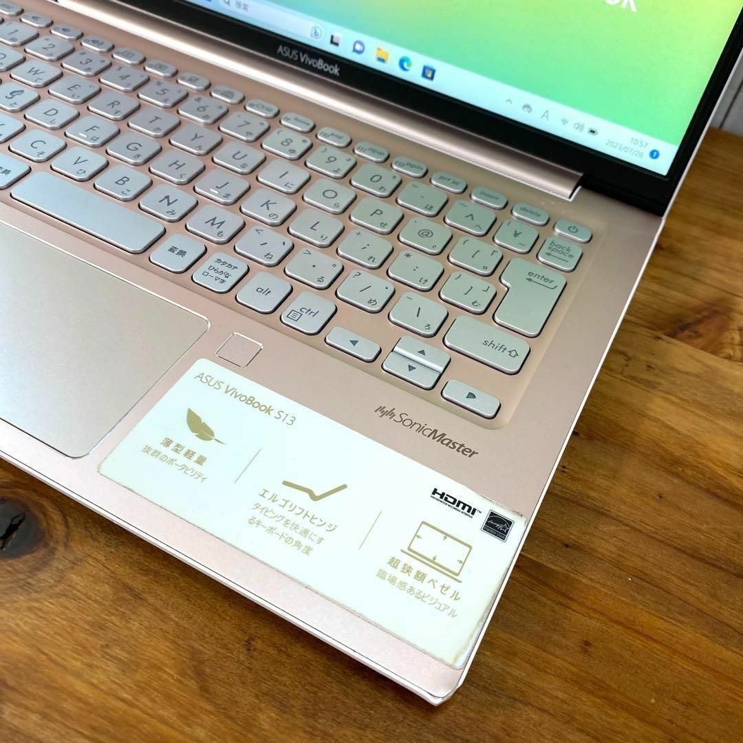 ASUS - 【超希少】ASUSローズゴールド☘8世代i3☘NVMe新品SSD512GB