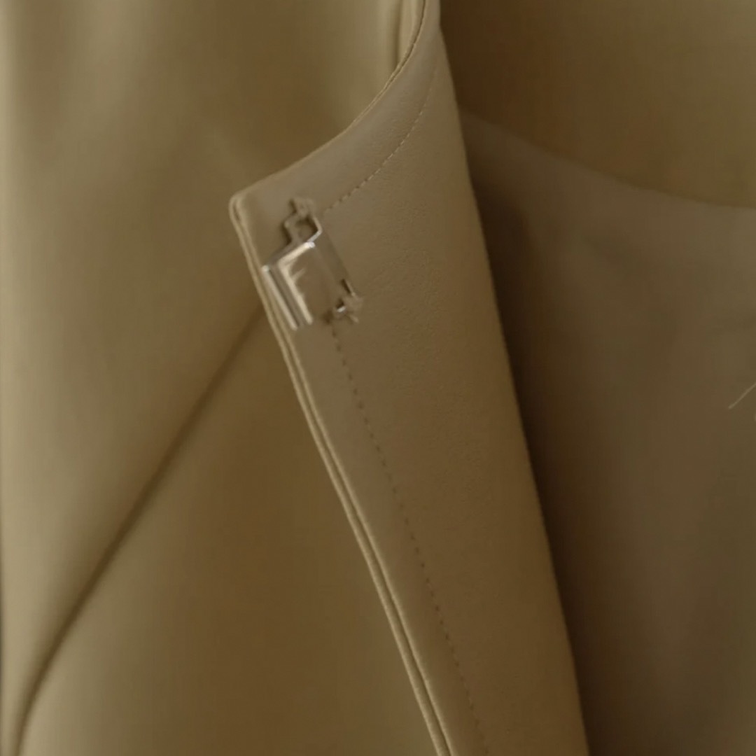 新品/Eaphi/big collar leather short jacket レディースのジャケット/アウター(ブルゾン)の商品写真