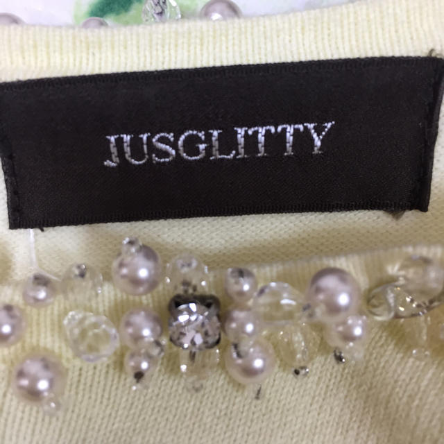 JUSGLITTY(ジャスグリッティー)のJUSGLITTY ♡ビジューニット♡ レディースのトップス(カットソー(長袖/七分))の商品写真