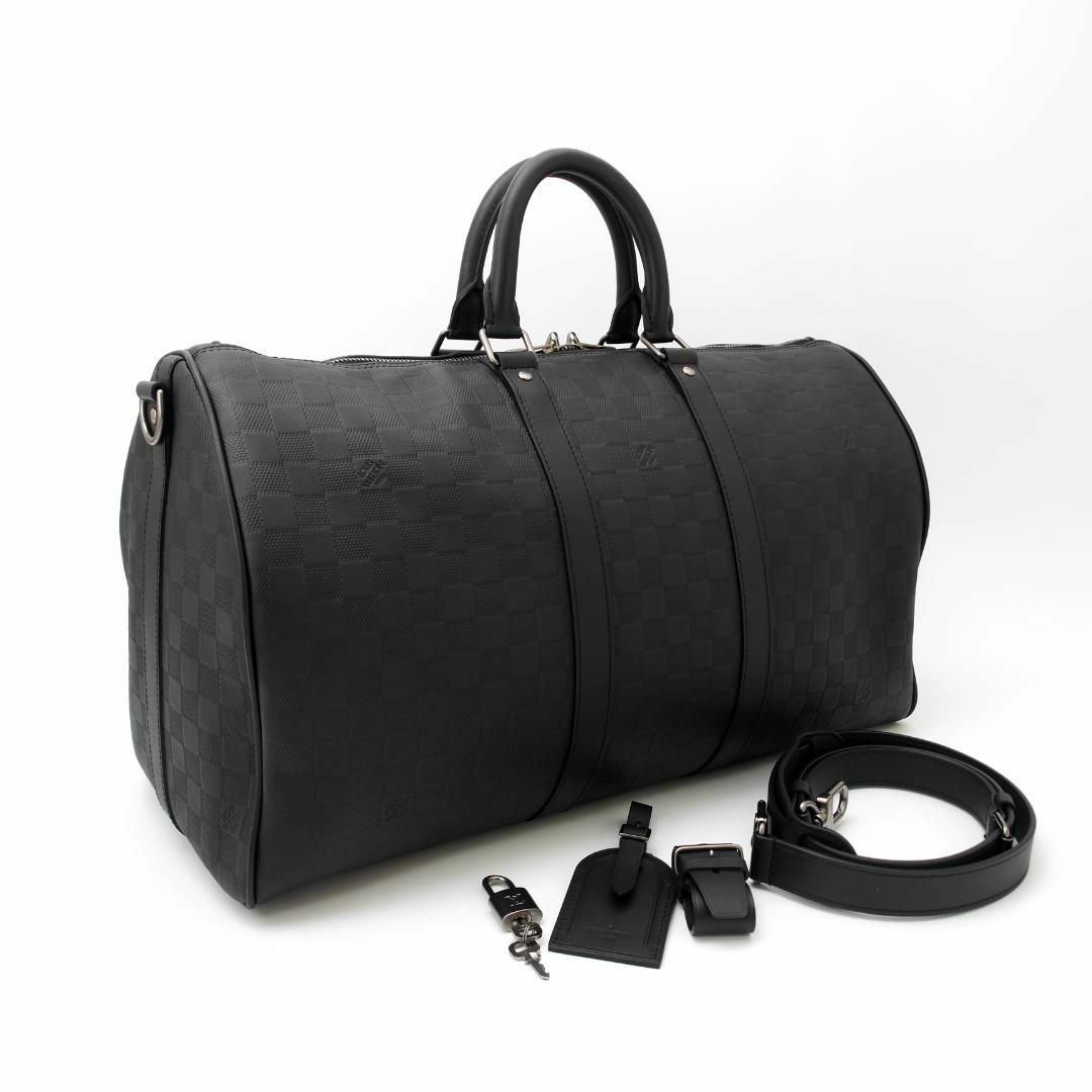 LOUIS VUITTON(ルイヴィトン)のほぼ新品✨ ルイヴィトン ダミエアンフィニ キーポル バンドリエール45 旅行鞄 メンズのバッグ(ボストンバッグ)の商品写真