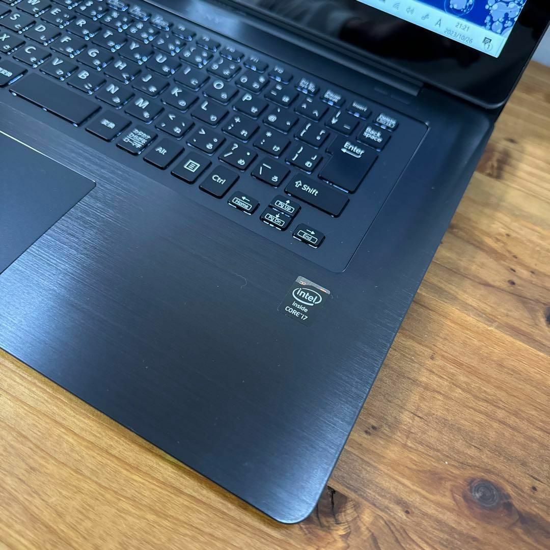 【希少】VaioFit高級アルミボディブラック☘corei7☘SSD512GB