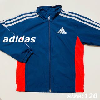 アディダス(adidas)のadidas　アディダス　ナイロンジャケット　ウィンドブレーカー　裏起毛　120(ジャケット/上着)