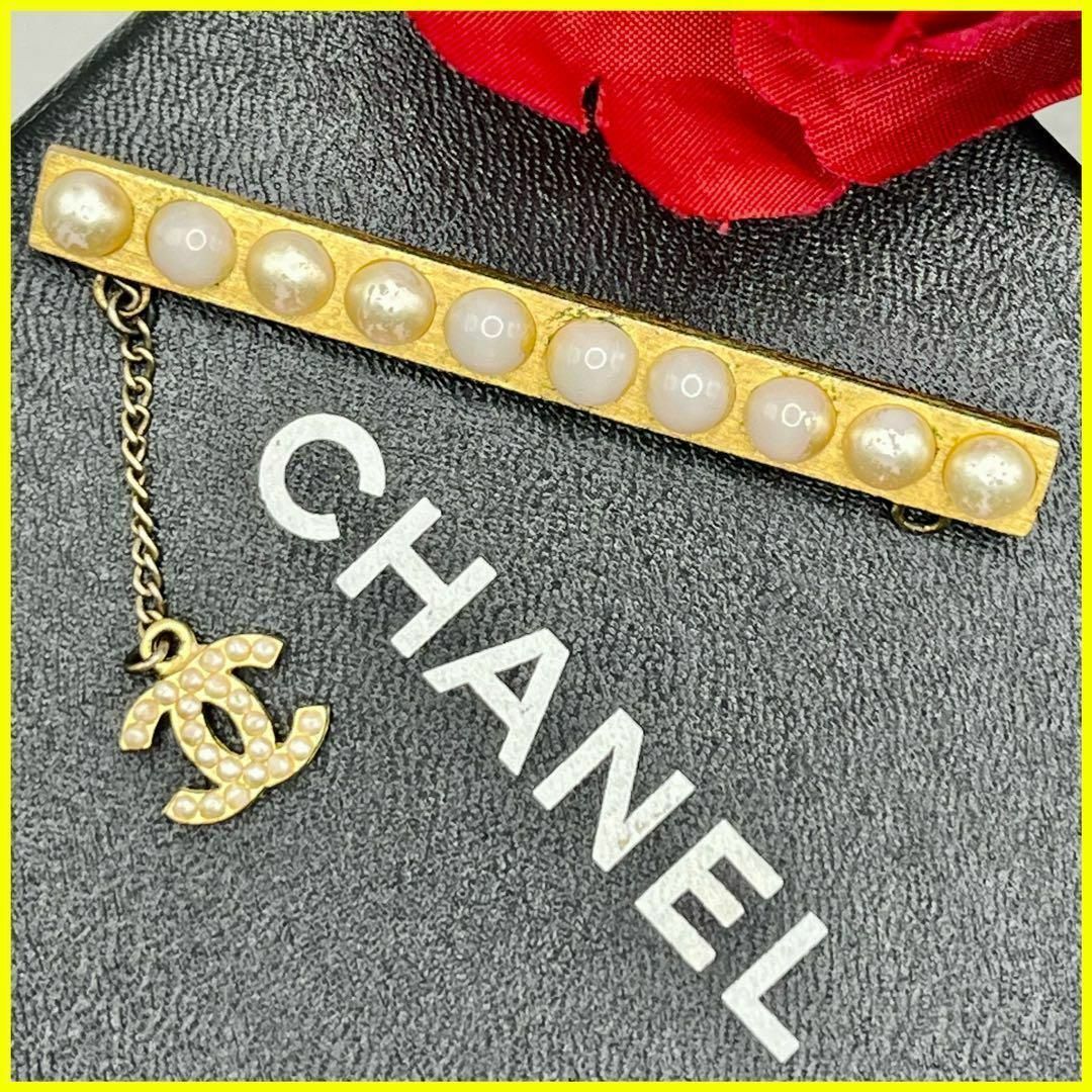 希少✨ CHANELブローチ バレッタ ゴールド ココマーク パール 01A | フリマアプリ ラクマ