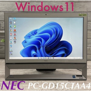 エヌイーシー(NEC)のデスクトップオフィス付き Windows11WEBカメラDVD NEC(デスクトップ型PC)